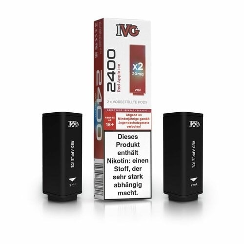 IVG 2400  Pods - Red Apple Ice - 2 pcs