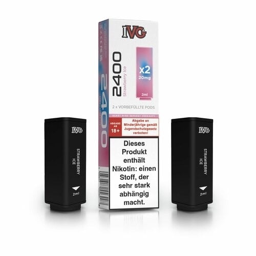 IVG 2400  Pods - Strawberry Ice - 2 pcs