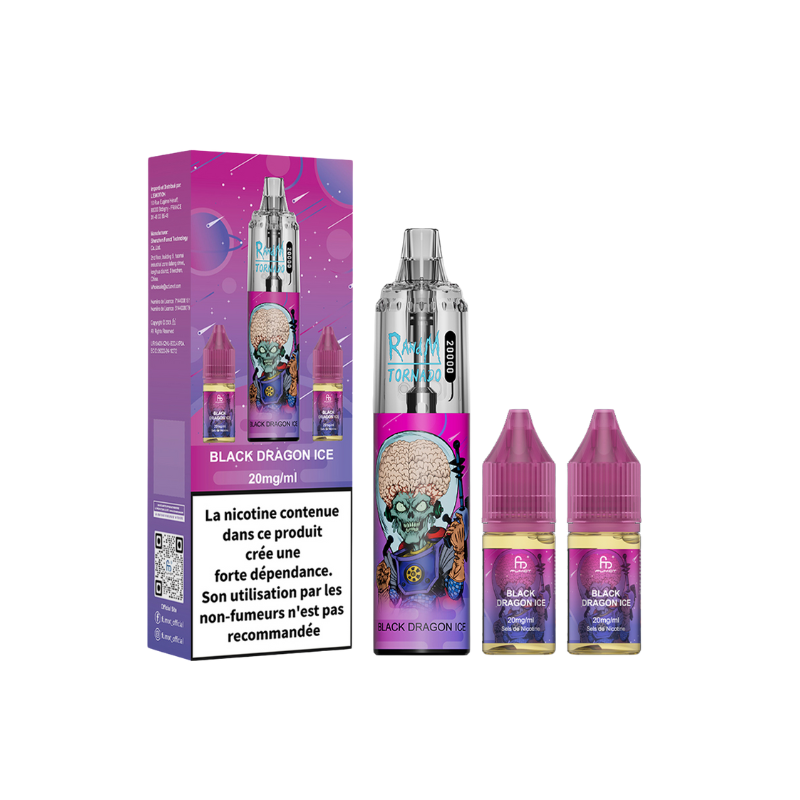 RANDM Tornado 20000 Puffs - Black Dragon Ice - 2 x 10ml