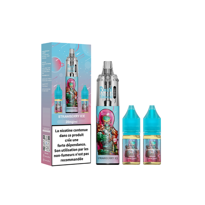 RANDM Tornado 20000 Puffs - Strawberry Ice - 2 x 10ml