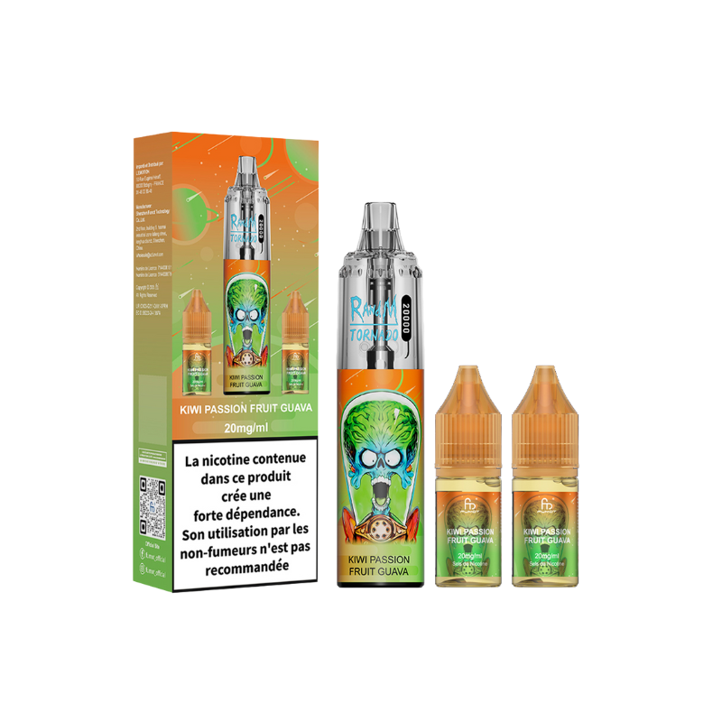 RANDM Tornado 20000 Puffs - Kiwi Passion Fruit Guava - 2 x 10ml