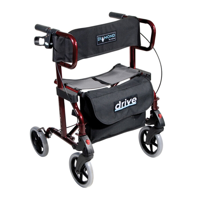Drive Diamond Deluxe Rollator en Rolstoel in 1 (10,3 kg)