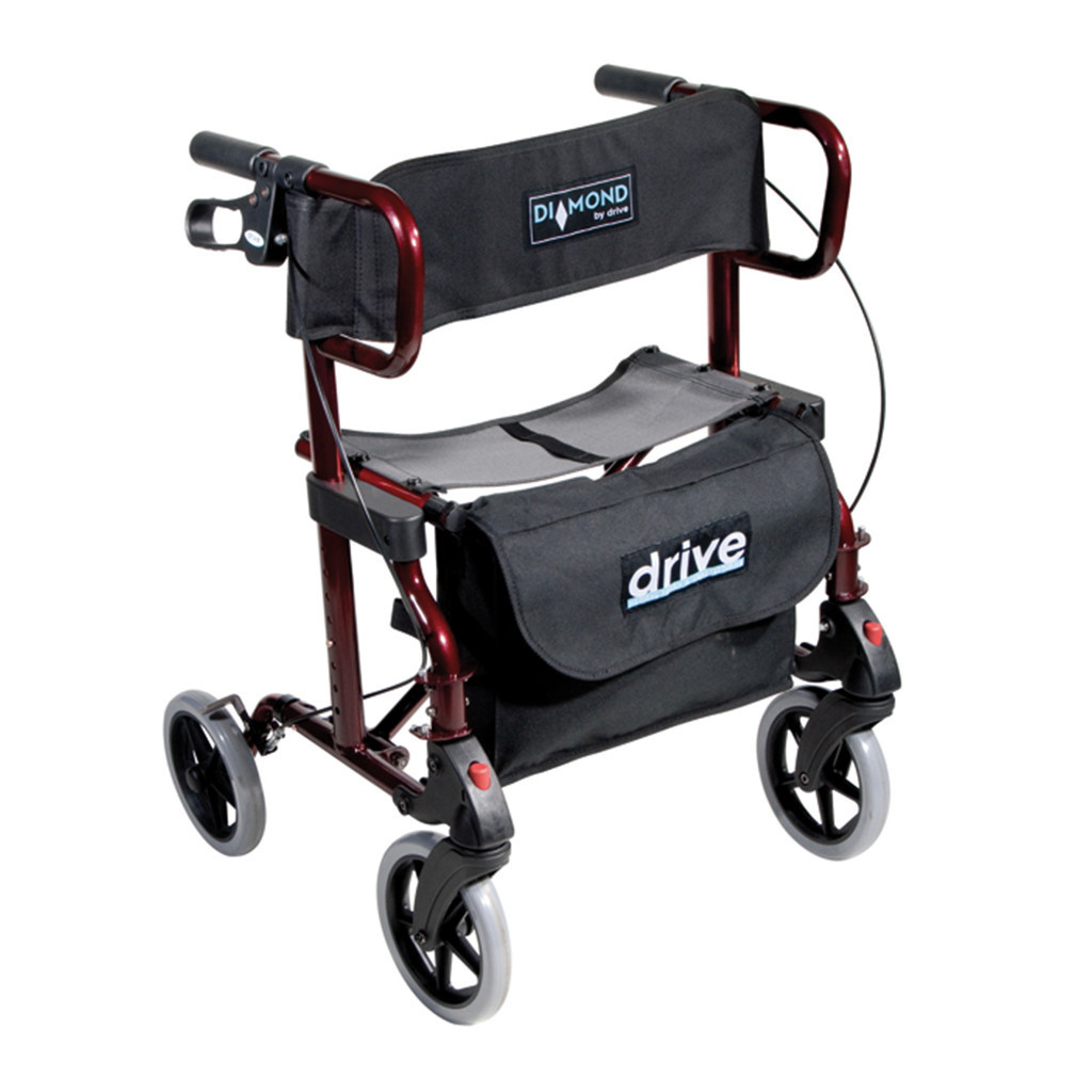 Drive Diamond Deluxe Rollator en Rolstoel in 1 (10,3 kg)
