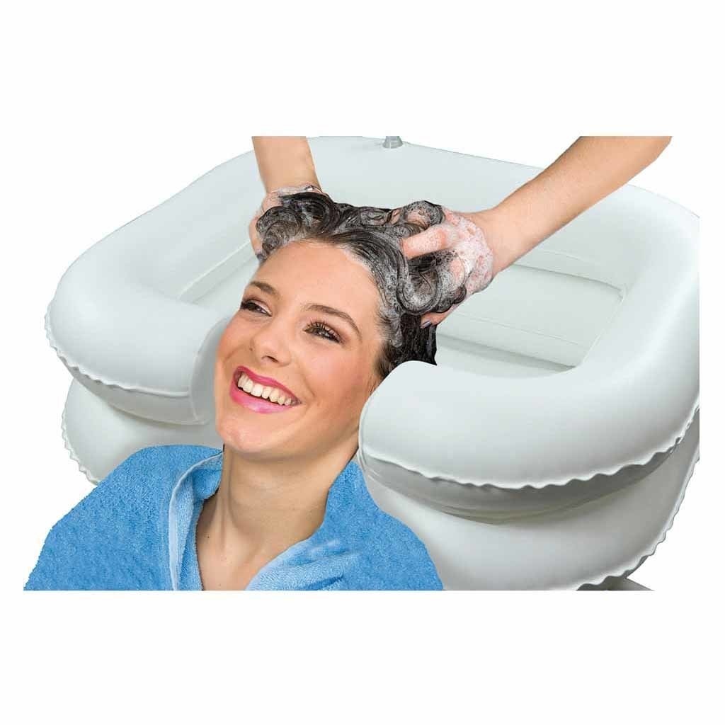 Haarwasbak opblaasbaar met afvoerslang