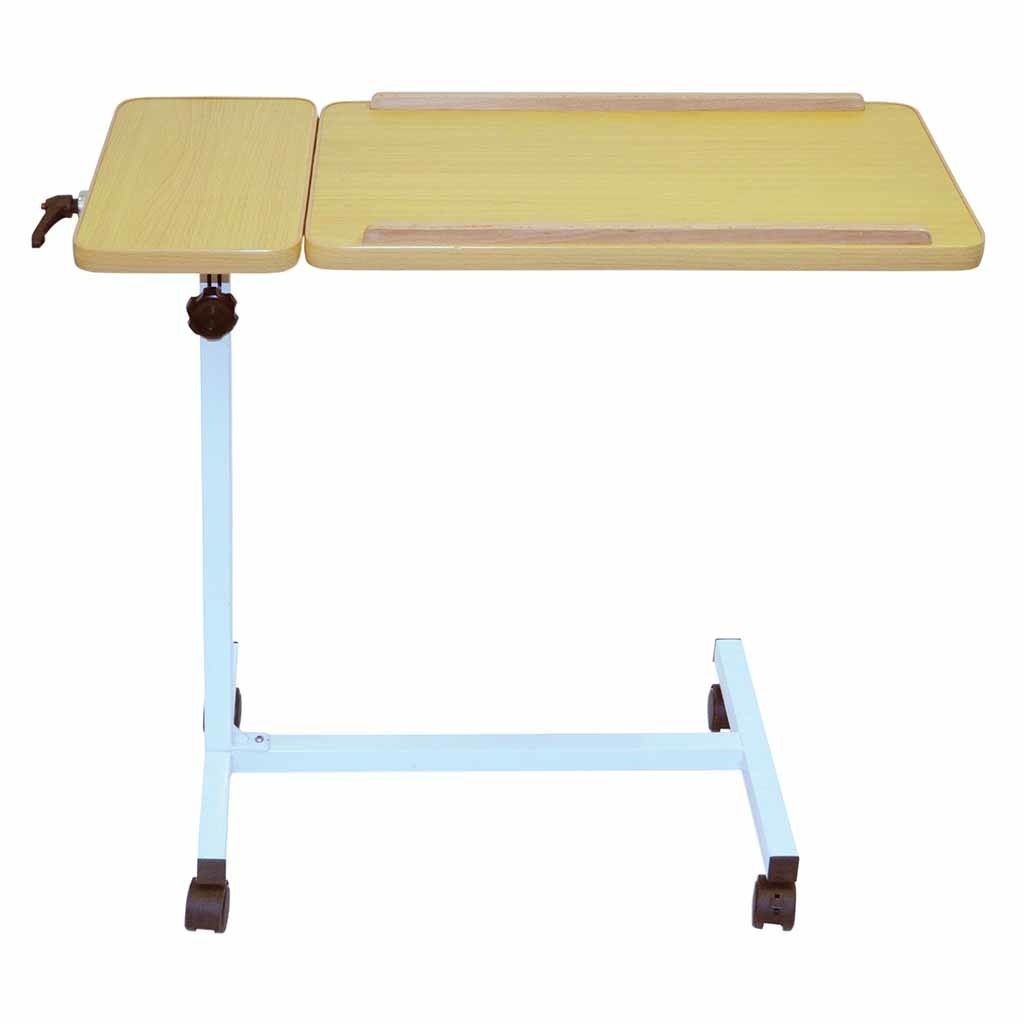 Bedleestafel met kantelbaar blad en wielen