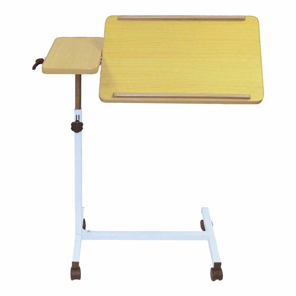 Bedleestafel met kantelbaar blad en wielen