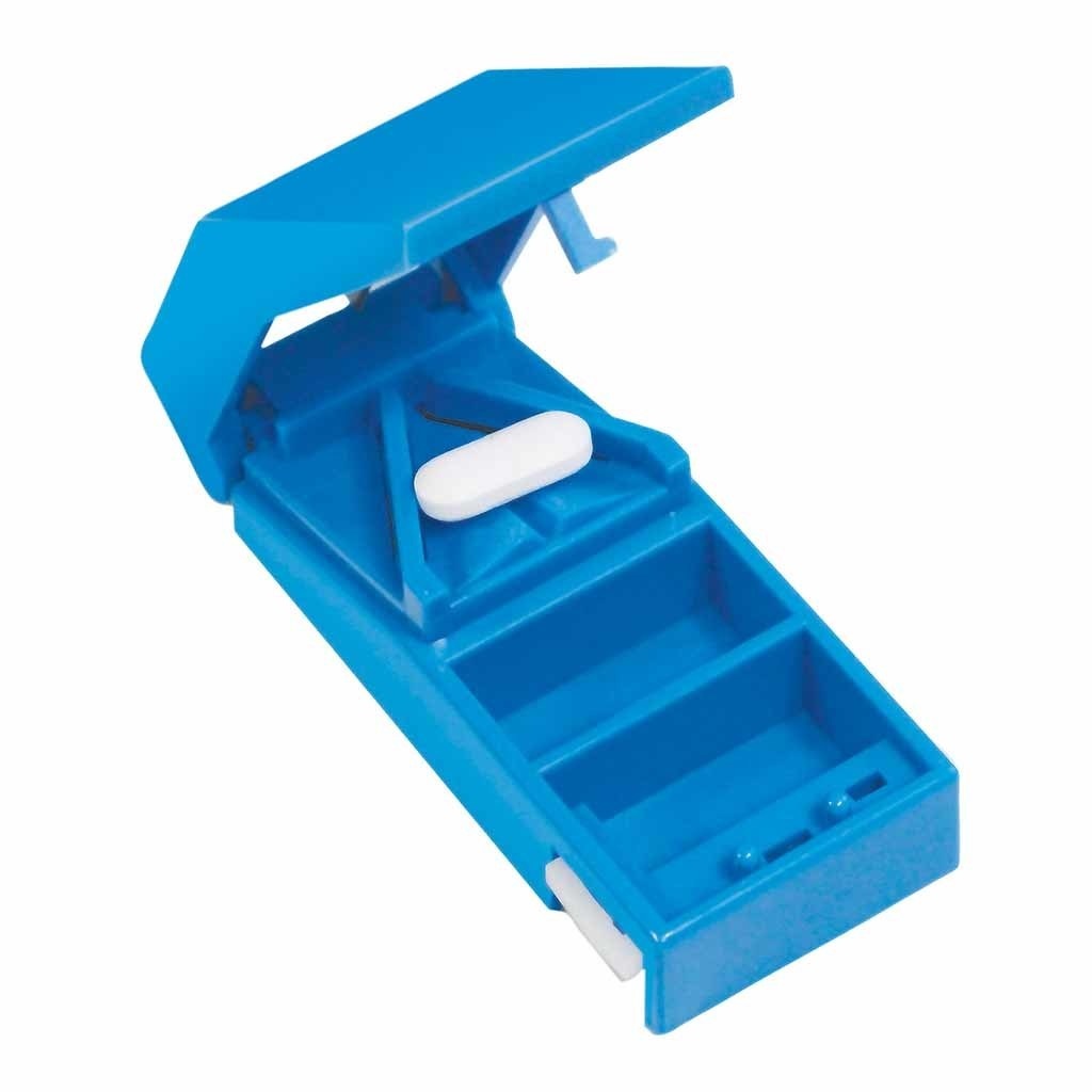 Afsluitbare pillensnijder