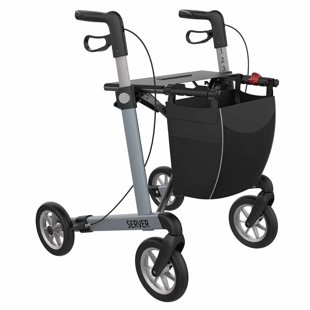 Rehasense Lichtgewicht rollator Server Comfort met SOFT wielen (7 kg)