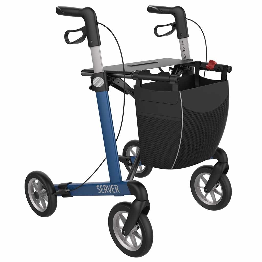Rehasense Lichtgewicht rollator Server Comfort met SOFT wielen (7 kg)
