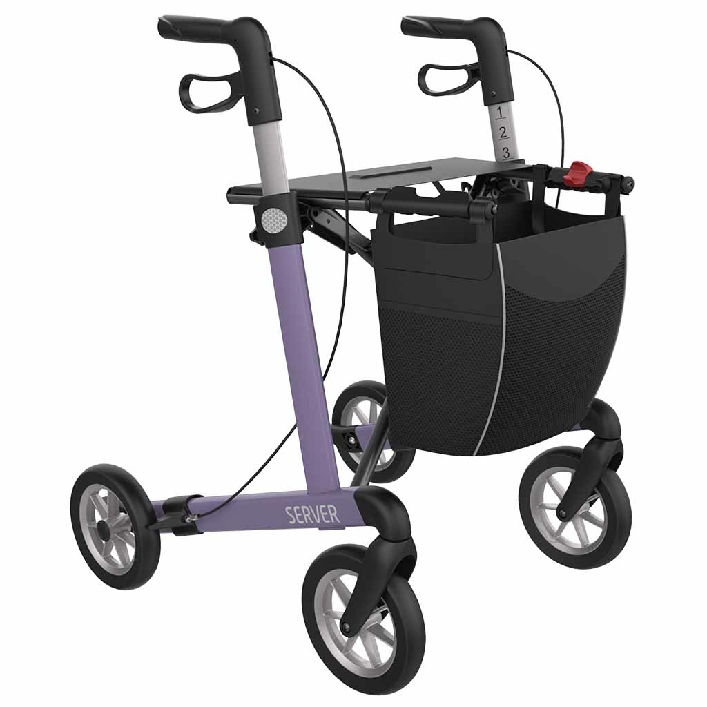 Rehasense Lichtgewicht rollator Server Comfort met SOFT wielen (7 kg)