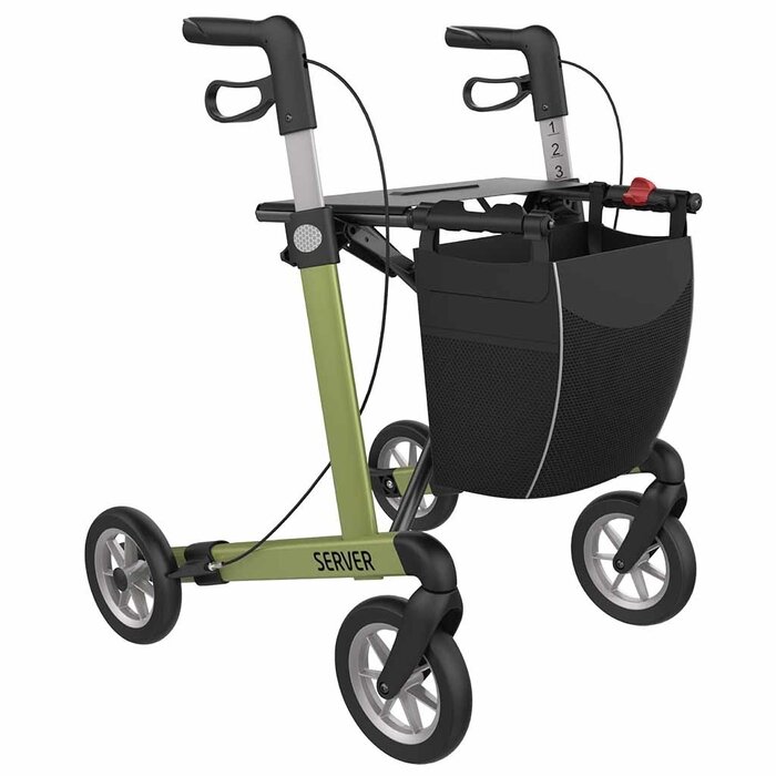 Rehasense Lichtgewicht rollator Server Comfort met SOFT wielen (7 kg)