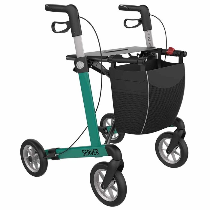 Rehasense Lichtgewicht rollator Server Comfort met SOFT wielen (7 kg)