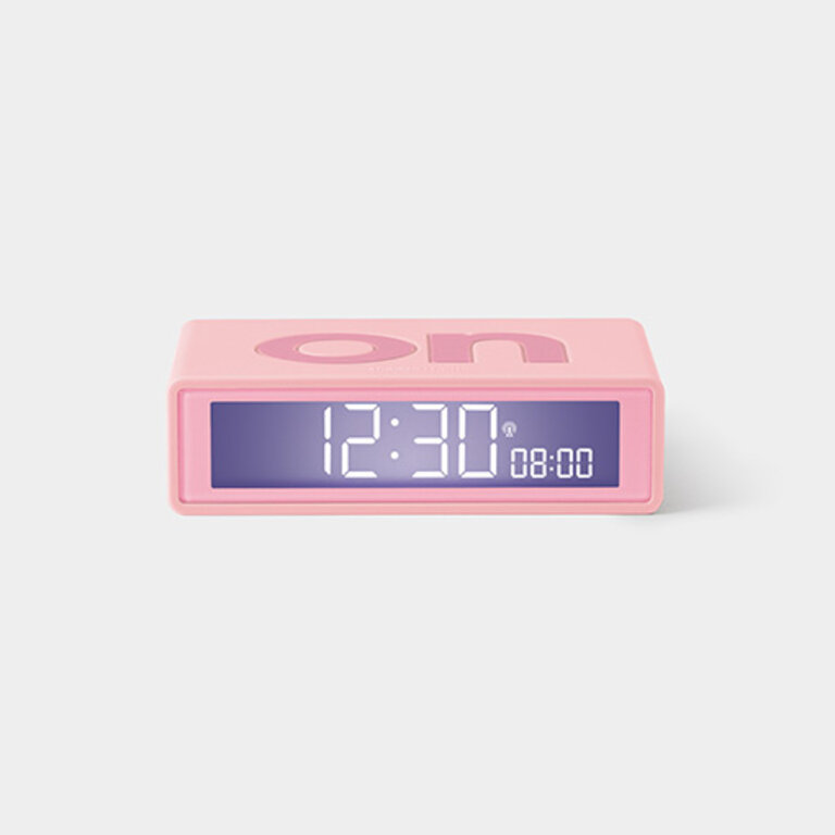 Lexon Flip clock Pink