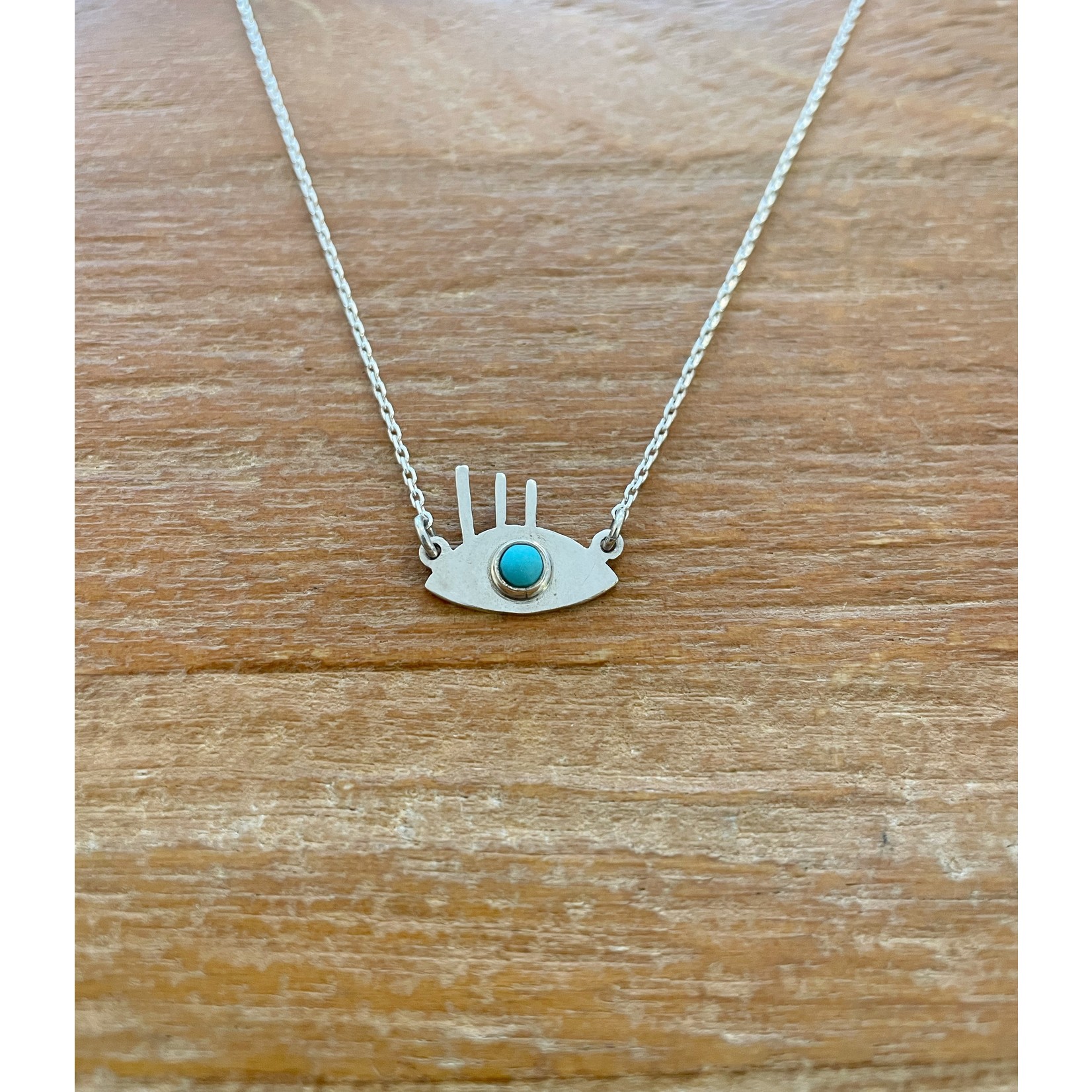 Spiri Spiri Eye Necklace Blue Magic Silver