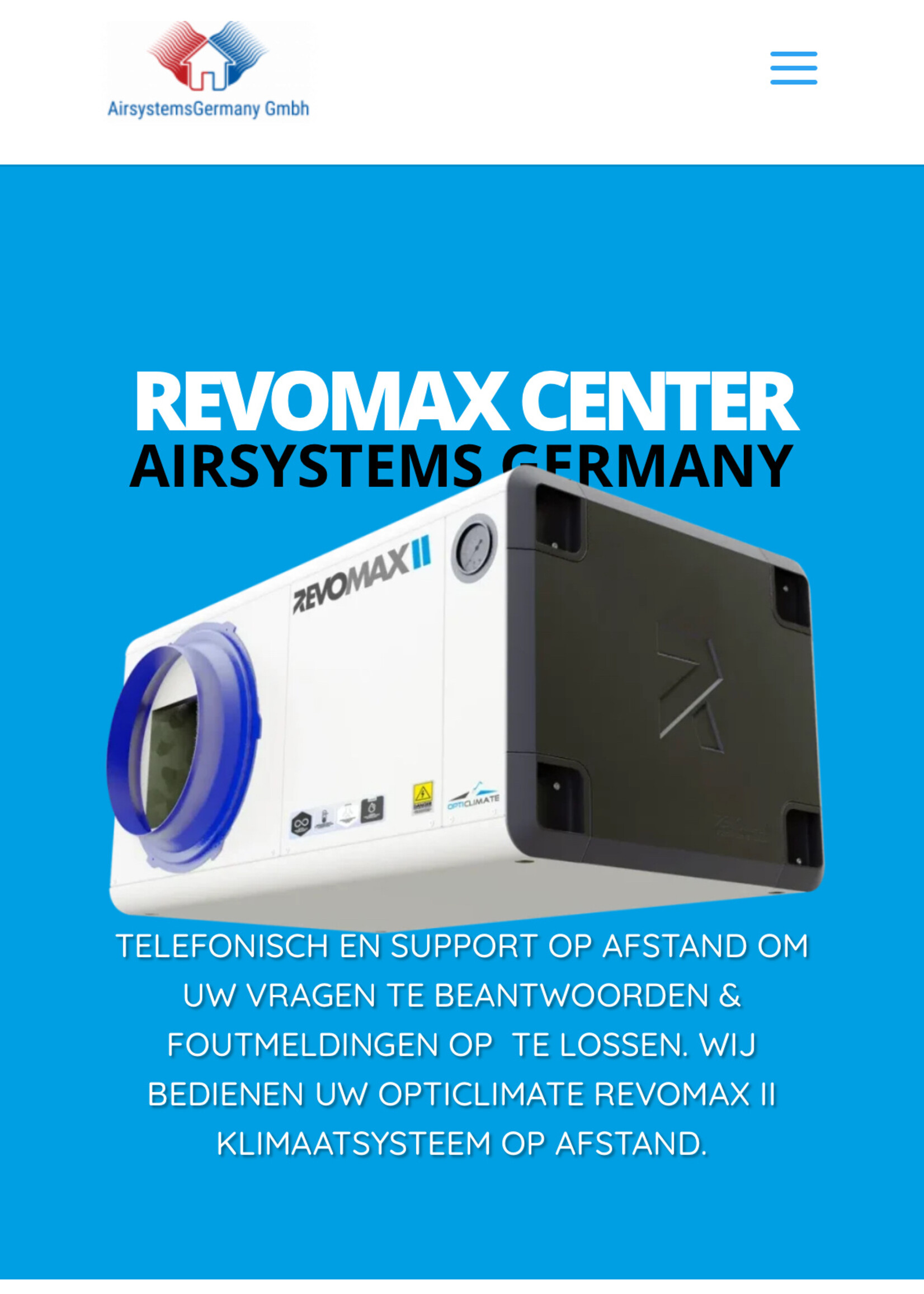 Ticket 80 Euro  60 Min Support Opticlimate Revomax Center / Anydesk / Watts App