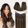 Beauty By Echika Halo Hair Extensions | Bronzed Balyage Beauty By Echika Halo Hair Extensions | Bronzed Balyage