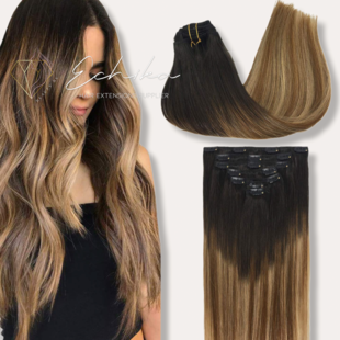 Clip In Extensions | Bright Tiger Eye Balyage
