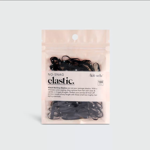 Kitsch No-Snag Elastic 100pc | Black