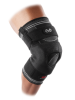 McDavid Elite Engineered Elastic Knee Brace With Dual Wrap And Hinges Black