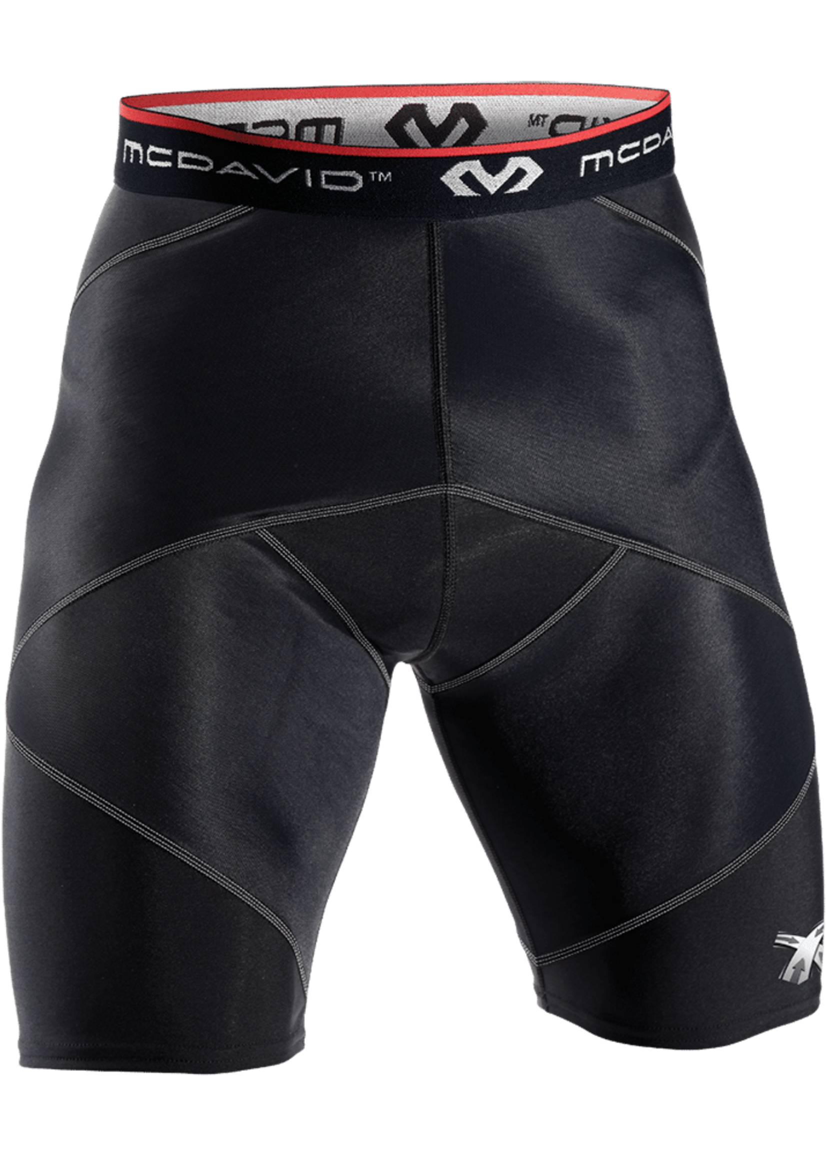 McDavid Cross Compression Shorts With Hip Spica Black