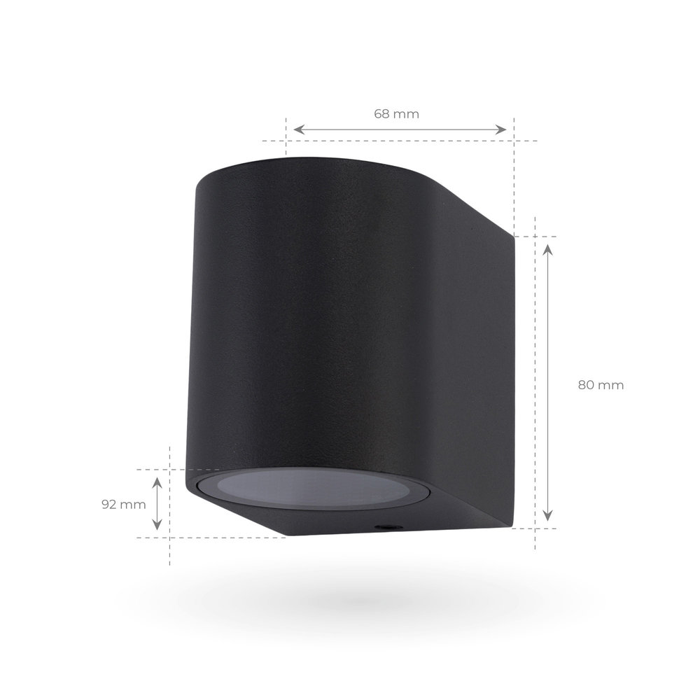Ledvion Wandlamp buiten - Sacramento - Zwart Ledvion Wandlamp buiten - Sacramento - Zwart