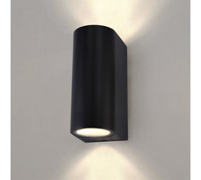Ledvion Wandlamp buiten - Santa Barbara zwart