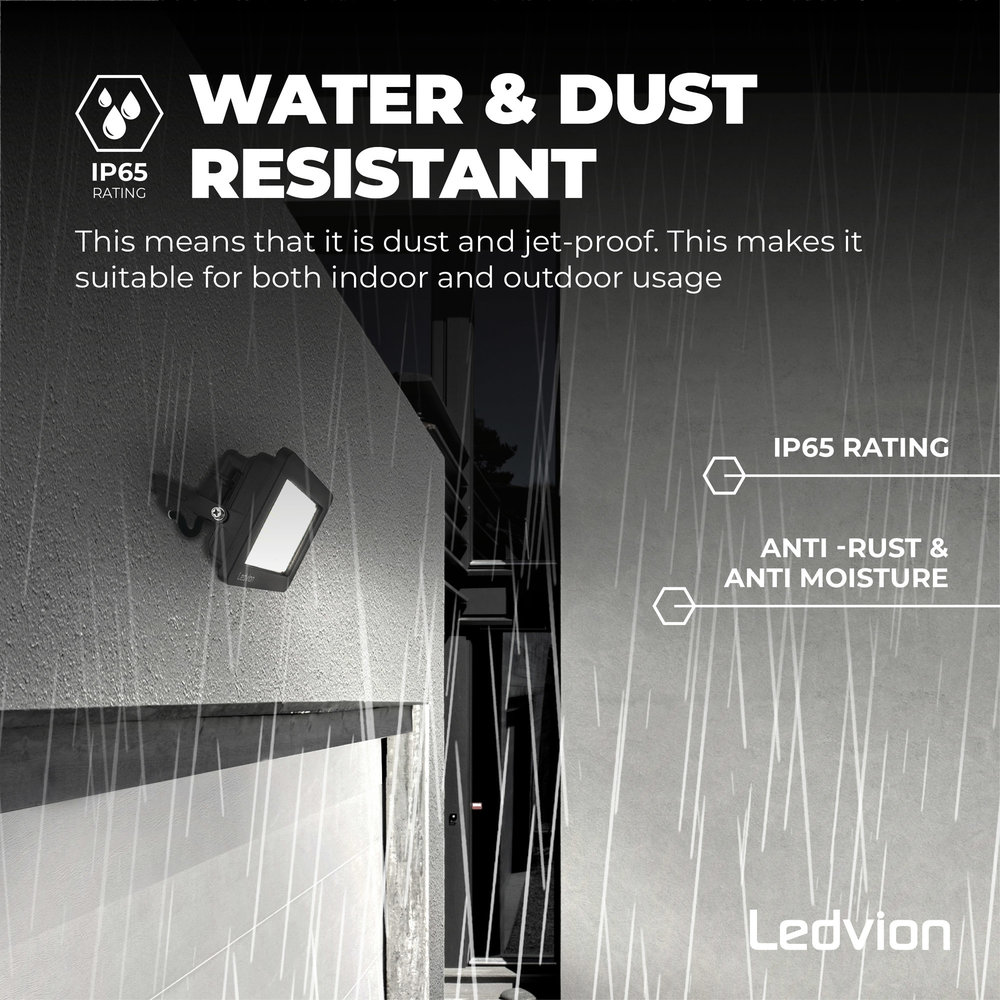 Ledvion LED Breedstraler 50W – 6000 Lumen – 4000K - Quick Connector - 5 Jaar garantie