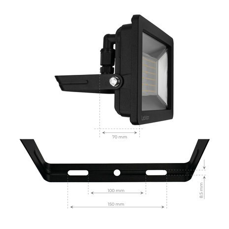 Ledvion LED Breedstraler 100W – 8500 Lumen – 6500K - Quick Connector - 5 Jaar garantie Ledvion LED Breedstraler 100W – 8500 Lumen – 6500K - Quick Connector - 5 Jaar garantie