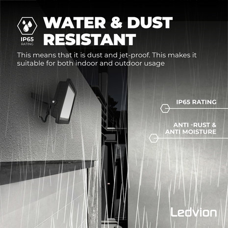 Ledvion LED Breedstraler 200W – 24000 Lumen – 6500K - Quick Connector - 5 Jaar garantie