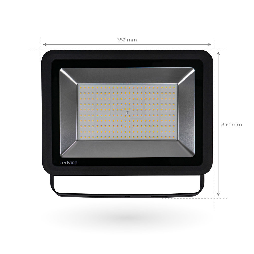 Ledvion LED Breedstraler 200W – 24000 Lumen – 6500K - Quick Connector - 5 Jaar garantie