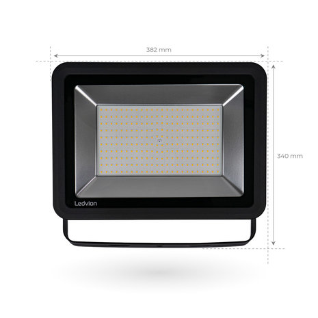 Ledvion LED Breedstraler 200W – 24000 Lumen – 6500K - Quick Connector - 5 Jaar garantie