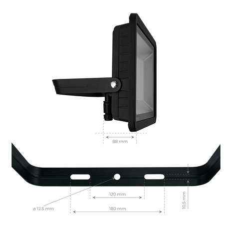 Ledvion LED Breedstraler 200W – 24000 Lumen – 6500K - Quick Connector - 5 Jaar garantie