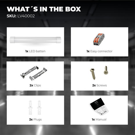 Ledvion LED Batten 120 cm - 40W -  4800 Lumen - 4000K