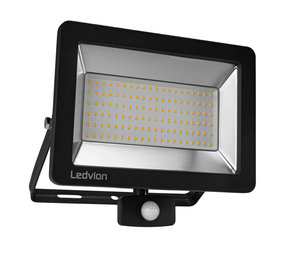Ledvion LED Breedstraler met Sensor 100W – 6500K - Quick Connector - 5 Jaar garantie Ledvion LED Breedstraler met Sensor 100W – 6500K - Quick Connector - 5 Jaar garantie