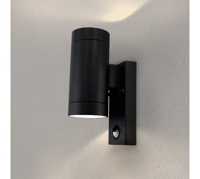 Ledvion LED Wandlamp Nova Up & Down Met Sensor - Zwart - GU10