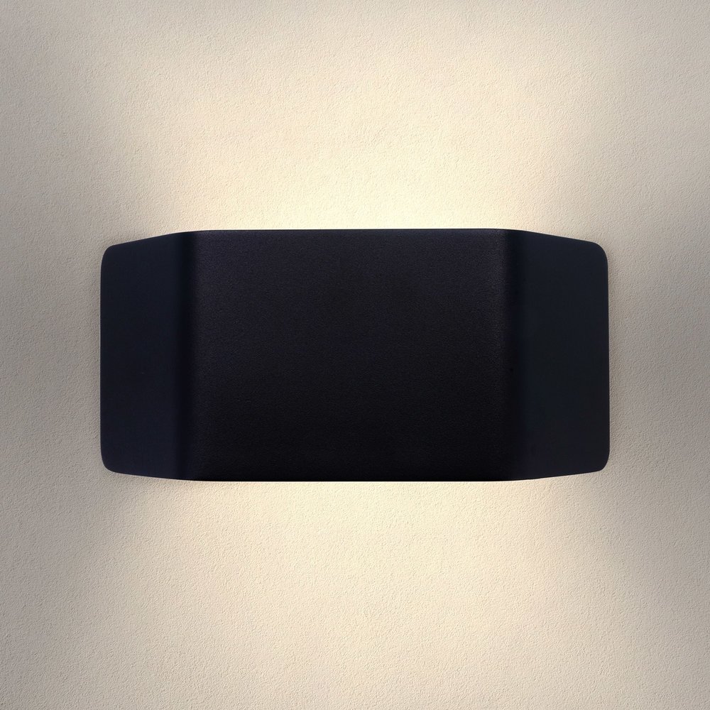 Ledvion LED Wandlamp Buiten Ash Zwart - 3000K - 9W - IP54 Ledvion LED Wandlamp Buiten Ash Zwart - 3000K - 9W - IP54