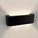 Ledvion LED Wandlamp Buiten Norma Zwart - 3000K - 9W - IP54 Ledvion LED Wandlamp Buiten Norma Zwart - 3000K - 9W - IP54