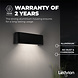 Ledvion LED Wandlamp Buiten Norma Zwart - 3000K - 9W - IP54 Ledvion LED Wandlamp Buiten Norma Zwart - 3000K - 9W - IP54