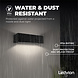 Ledvion LED Wandlamp Buiten Selena Zwart - 3000K - 12W - IP54 Ledvion LED Wandlamp Buiten Selena Zwart - 3000K - 12W - IP54
