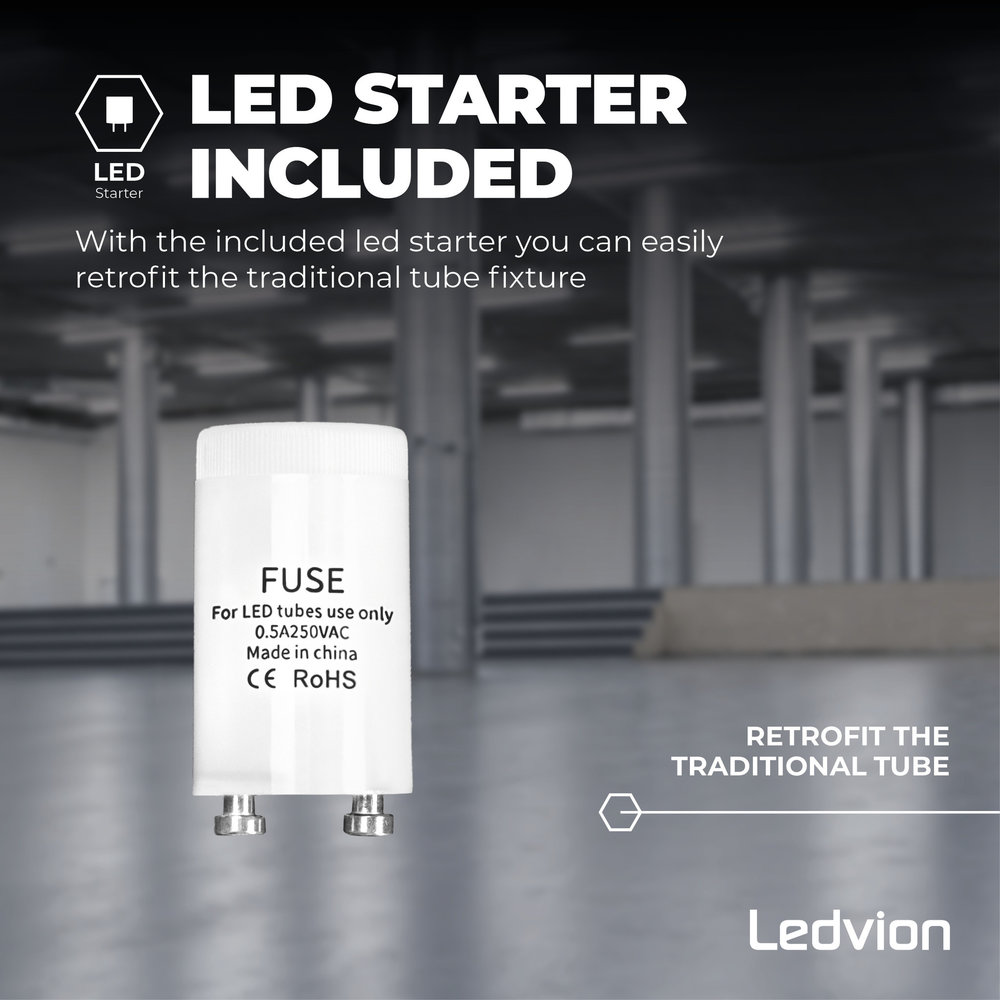 Ledvion LED TL Buis 150CM - 15W - 6500K - 2400 Lumen - High Efficiency Ledvion LED TL Buis 150CM - 15W - 6500K - 2400 Lumen - High Efficiency
