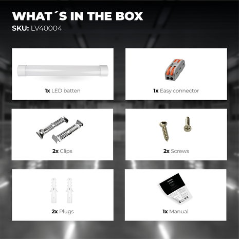 Ledvion LED Batten 60 cm - 20W -  2400 Lumen - 6500K