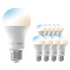 Ledvion Ledvion Smart CCT E27 LED Lamp - 2700-6500K - Wifi - Dimbaar - 8W - 10 Pack Ledvion Ledvion Smart CCT E27 LED Lamp - 2700-6500K - Wifi - Dimbaar - 8W - 10 Pack