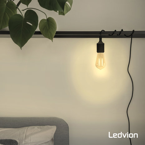 Ledvion Ledvion Dimbare E27 LED Lamp Filament - 4.5W - 2100K - 470 Lumen Ledvion Ledvion Dimbare E27 LED Lamp Filament - 4.5W - 2100K - 470 Lumen