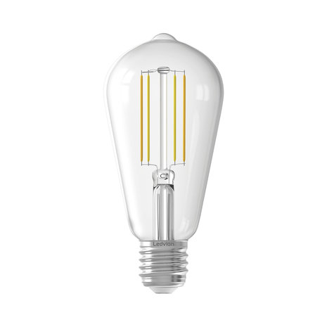 Ledvion Ledvion Dimbare E27 LED Lamp Filament - 4.5W - 2300K - 470 Lumen Ledvion Ledvion Dimbare E27 LED Lamp Filament - 4.5W - 2300K - 470 Lumen