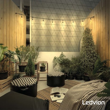 Ledvion Ledvion Dimbare E27 LED Lamp Filament - 4.5W - 2300K - 470 Lumen Ledvion Ledvion Dimbare E27 LED Lamp Filament - 4.5W - 2300K - 470 Lumen