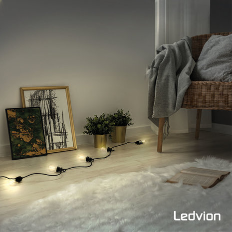 Ledvion Ledvion Dimbare E27 LED Lamp Filament - 7.5W - 2700K - 806 Lumen
