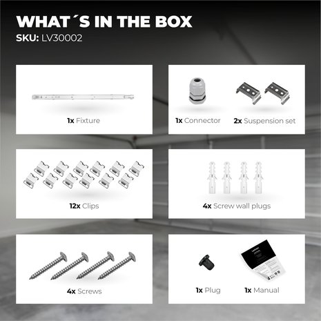 Ledvion LED TL Armatuur 120CM - Koppelbaar - RVS clips