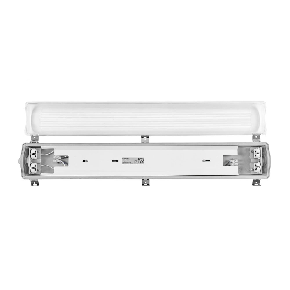 Ledvion LED TL Armatuur 60CM Dubbel - Koppelbaar - RVS clips