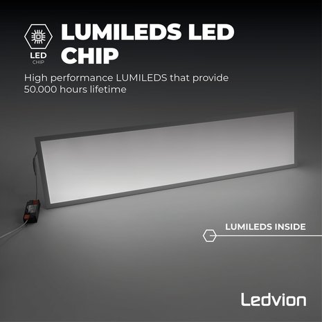 LED Paneel 30x120 - 40W - 100 - 5 Jaar - Ledvion.com