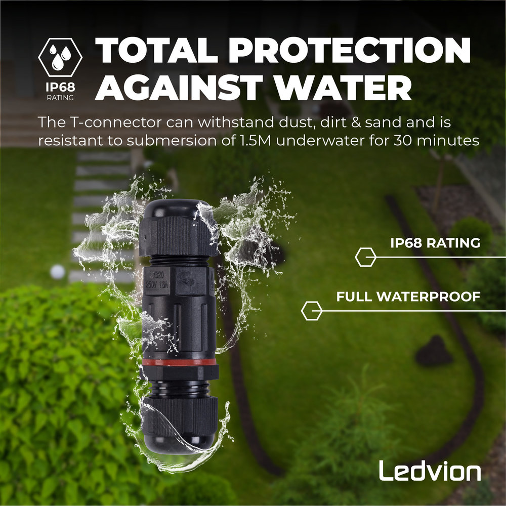 Ledvion IP68 Connector Waterdicht